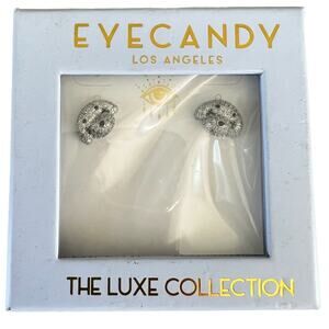Eye Candy The Luxe Collection Poodle CZ stud earrings